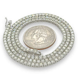 14K W Gold 17" 10.53ctw I/VS2 Diamond Tennis Necklace - Walter Bauman Jewelers