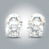 14K W Gold 1cttw Diamond Stud Earrings - Walter Bauman Jewelers