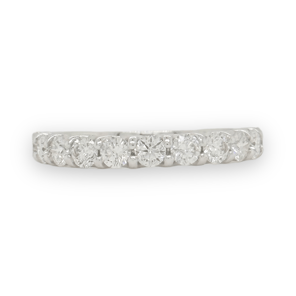 14K W Gold 1ctw 11Diamond Band - Walter Bauman Jewelers