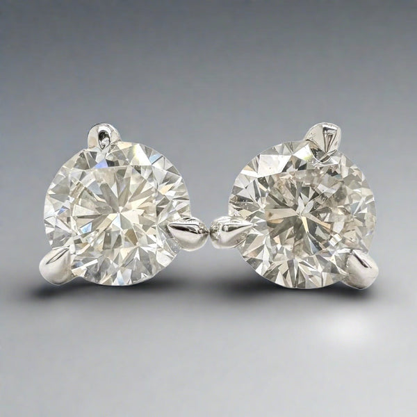 14K W Gold 1ctw G/VS2 Lab-Created Diamond Earrings - Walter Bauman Jewelers