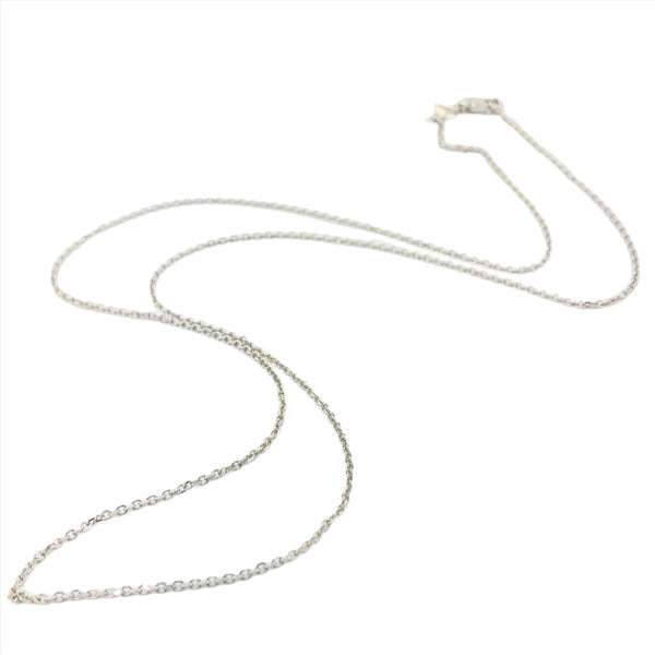 14K W Gold 22" Dia Cut Cable Chain 040 - Walter Bauman Jewelers
