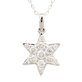 14K W Gold .24cttw Diamond Star of David Pendant - Walter Bauman Jewelers