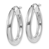 14K W Gold 25mm Hoop Earrings - Walter Bauman Jewelers
