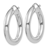 14K W Gold 29mm Hoop Earrings - Walter Bauman Jewelers