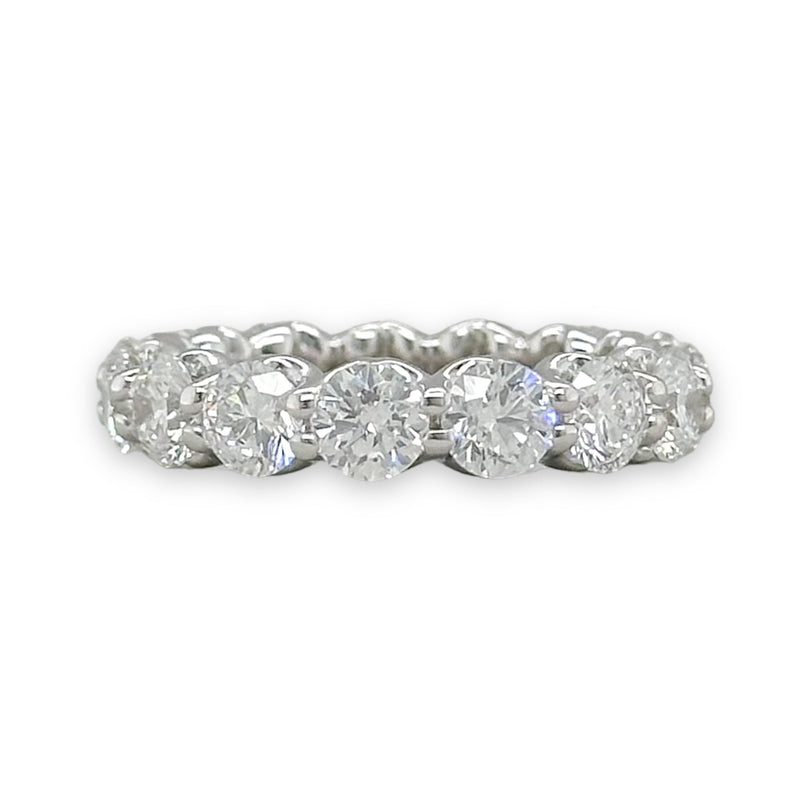 14K W Gold 3.22ctw E-F/VS1 Lab Created Diamond Eternity Band - Walter Bauman Jewelers