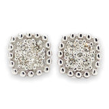14K W Gold .35cttw Diamond Cluster Earrings - Walter Bauman Jewelers