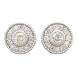 14K W Gold .37cttw Round Diamond Earrings - Walter Bauman Jewelers