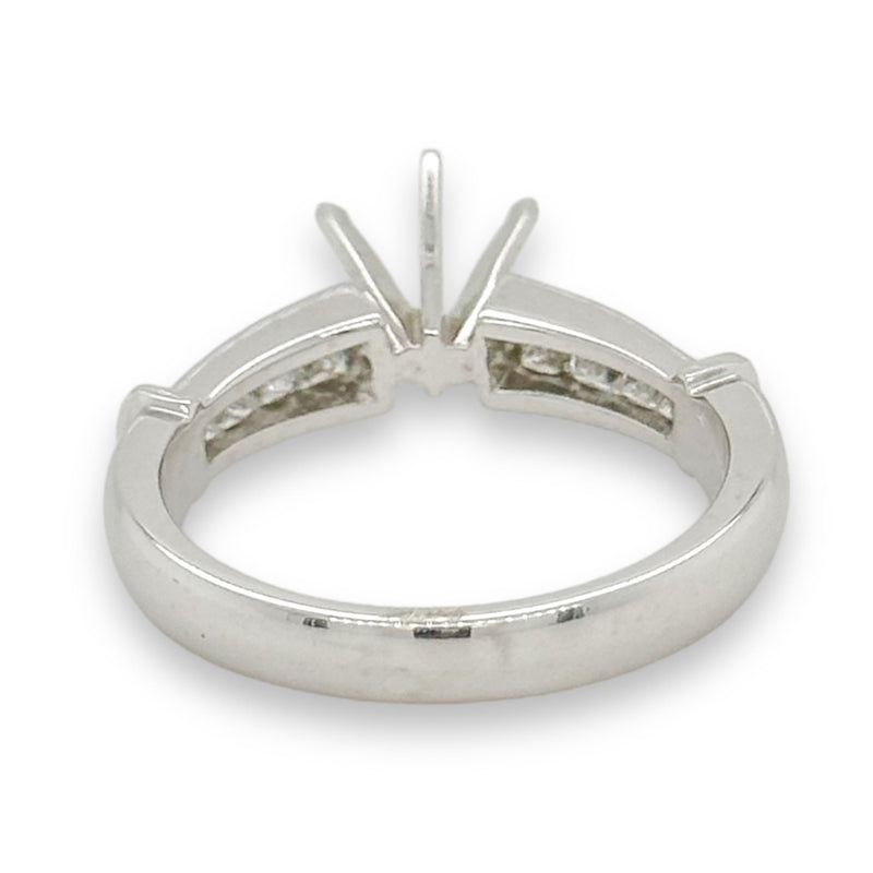 14K W Gold .52ctw H/VS2-SI1 Diamond Engagement Ring Mounting - Walter Bauman Jewelers