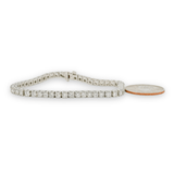 14K W Gold 5.50ctw Lab Created Tennis Bracelet SI1/I - Walter Bauman Jewelers
