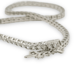 14K W Gold 5.95ctw 16.5" Lab Created Diamond Necklace - Walter Bauman Jewelers