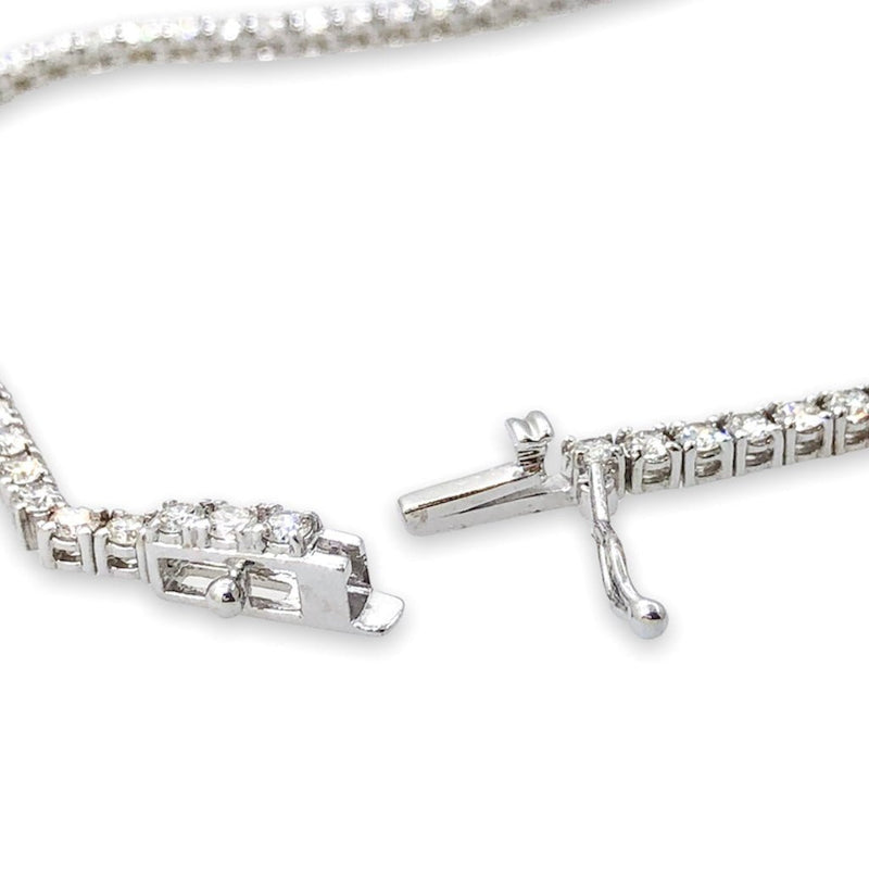 14K W Gold 5cttw Diamond Tennis Necklace - Walter Bauman Jewelers