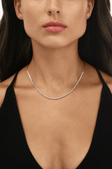 14K W Gold 6.06ctw F/VS1 Lab Created Diamond Tennis Necklace - Walter Bauman Jewelers