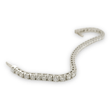14K W Gold 7.30ctw Lab Created Tennis Bracelet VS2/G - Walter Bauman Jewelers