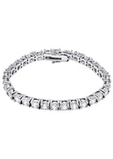 14K W Gold 7.45ctw F/VS1 Lab-Created Diamond Tennis Bracelet - Walter Bauman Jewelers