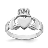 14K W Gold Claddagh Ring - Walter Bauman Jewelers