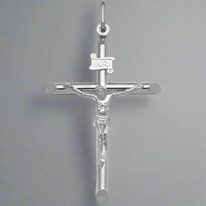 14K W Gold Crucifix 2.7grms - Walter Bauman Jewelers