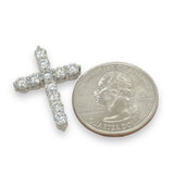 14K W Gold E/VS1 2ctw Lab-Created Diamond Cross - Walter Bauman Jewelers