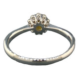 14K WG 0.34ct Citrine & .12cttw Diamond Halo Ring - Walter Bauman Jewelers