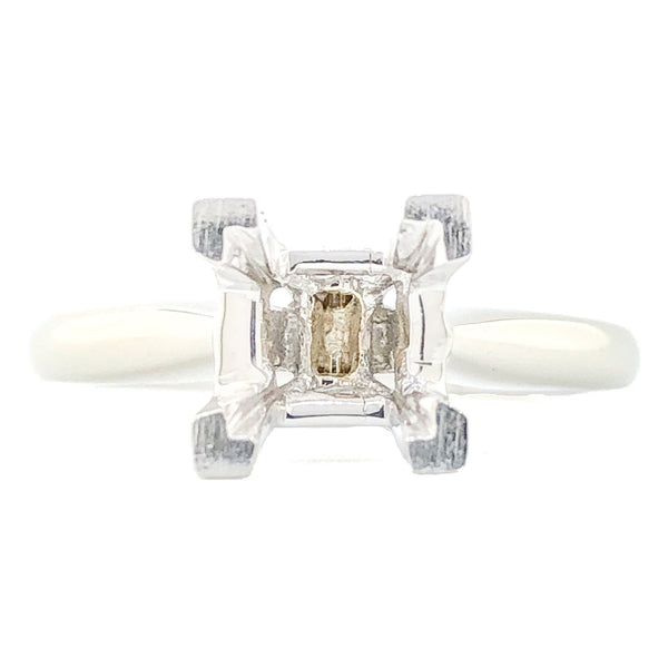 14K WG .03cttw Diamond Mounting - Walter Bauman Jewelers