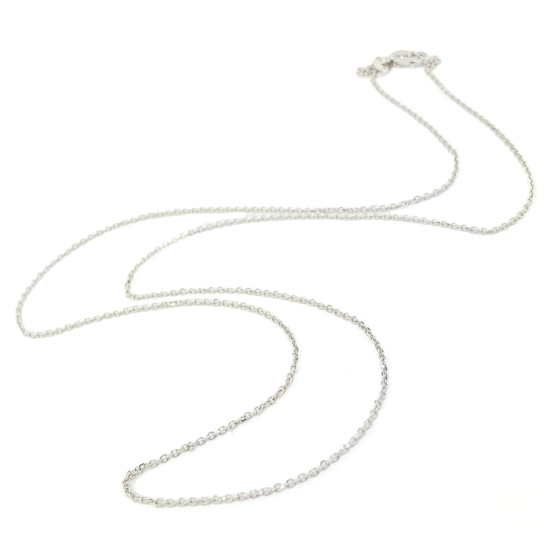 14K WG 0.6 Diamond Cut Cable Chain - Walter Bauman Jewelers