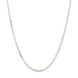 14K WG 0.7mm Diamond Cut Cable Chain - Walter Bauman Jewelers