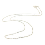 14K WG 0.7mm Diamond Cut Cable Chain - Walter Bauman Jewelers