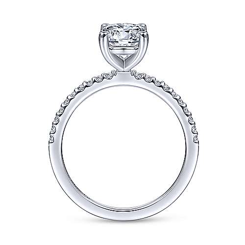 14K WG .15cttw Diamond Mounting - Walter Bauman Jewelers