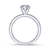 14k WG .15cttw Diamond Mounting - Walter Bauman Jewelers