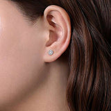 14K WG .15cttw Round Diamond Earrings - Walter Bauman Jewelers