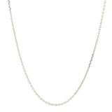 14K WG 18" Diamond Cut Cable Chain 035 - Walter Bauman Jewelers