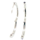 14K WG .19cttw Small Diamond Hoops - Walter Bauman Jewelers