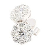 14K WG 1cttw Diamond Earrings - Walter Bauman Jewelers