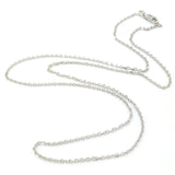 14K WG 20" Diamond Cut Cable Chain 040 - Walter Bauman Jewelers