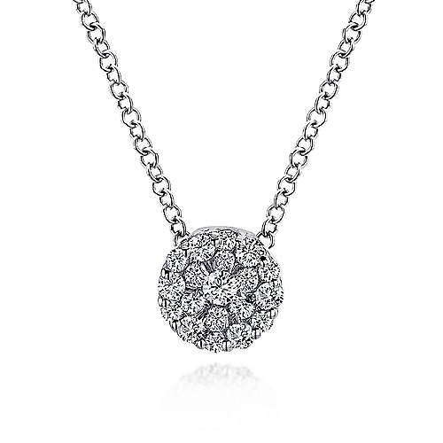 14K WG .20cttw Diamond Pendant - Walter Bauman Jewelers