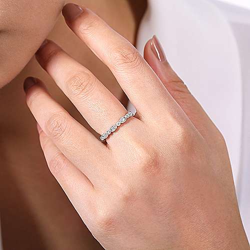 14K WG .20cttw Diamond Stackable Ring - Walter Bauman Jewelers