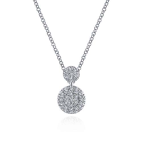 14K WG .25cttw Diamond Pendant - Walter Bauman Jewelers