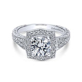 14K WG .59cttw Diamond Mounting - Walter Bauman Jewelers