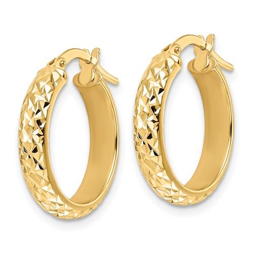 14K WG Hoop Earrings - Walter Bauman Jewelers