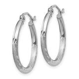 14K WG Hoop Earrings - Walter Bauman Jewelers