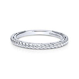 14K WG Rope Style Stack Ring - Walter Bauman Jewelers