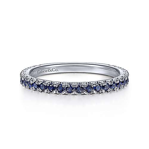 14K WG Sapphire Band - Walter Bauman Jewelers