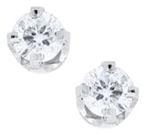 14K White .10tcw Diamond Baby Studs - Walter Bauman Jewelers