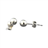 14K White Gold 4mm Ball Earrings - Walter Bauman Jewelers