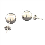 14k White Gold 8mm Ball Earring - Walter Bauman Jewelers