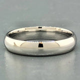 14K White gold plain shiny band 4.1grms - Walter Bauman Jewelers