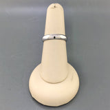 14K White gold plain shiny band 4.1grms - Walter Bauman Jewelers