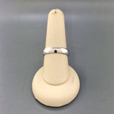 14K White Gold Plain Wide Band - Walter Bauman Jewelers