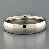 14K White Gold Plain Wide Band - Walter Bauman Jewelers