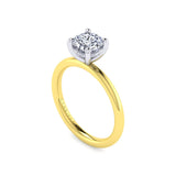 14K Y Gold 0.08cttw Diamond Engagement Ring Mounting - Walter Bauman Jewelers