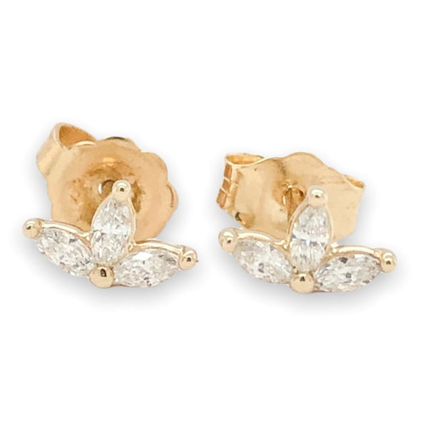 14K Y Gold 0.20cttw Diamond Earrings - Walter Bauman Jewelers